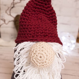 Crochet Christmas Gnome pattern pdf, Christmas Santa gnome pdf pattern image 1