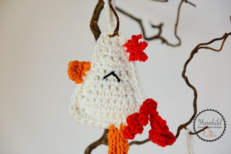 Crochet chick pattern for Easter. Easter crochet decor. Crochet bookmark chicks, PDF pattern. image 4