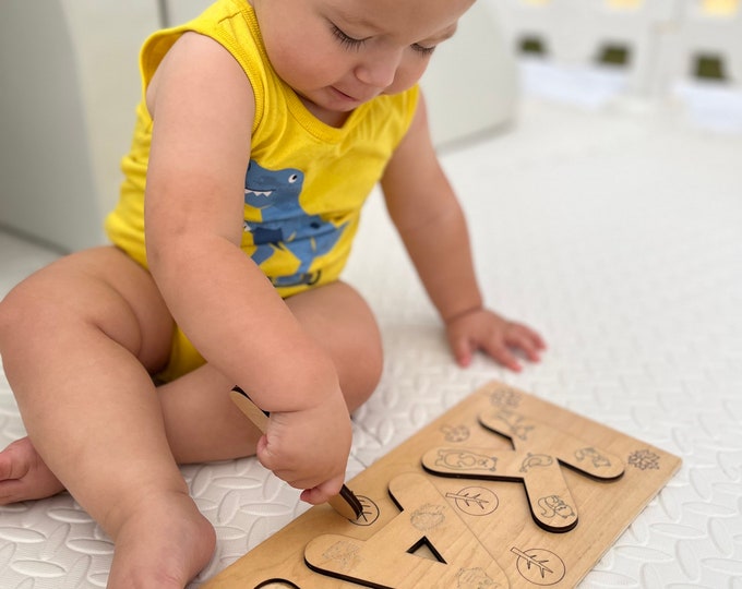 Personalized name Puzzles, Wooden Name Puzzles , Personalized toddler gift, Toys for Toddlers, Fist birthday gift
