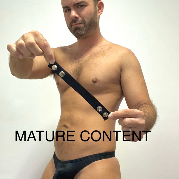COCKRING black elastic comfortable push up bulge men hoop