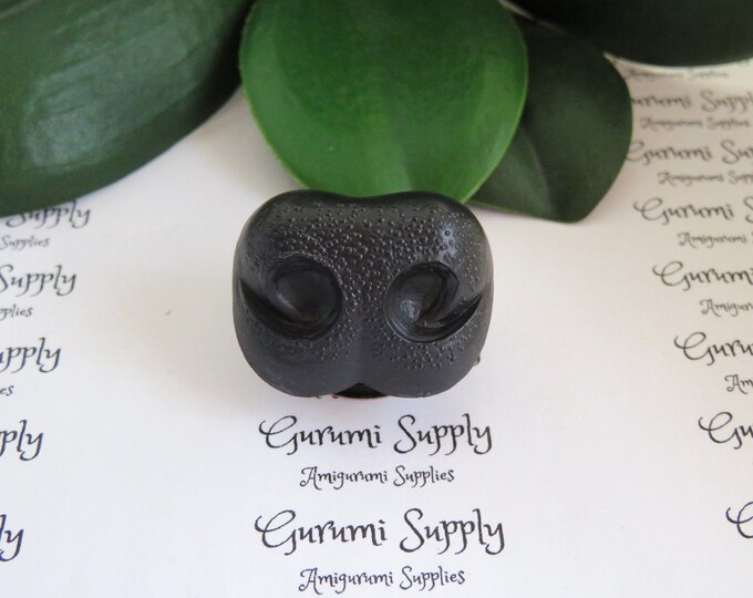 4 ct Sense of Smell Amigurumi Animals Stuffed Creations Stuffed Animal Toys 6x8.5mm Solid Matte Black Safety Noses with Washers