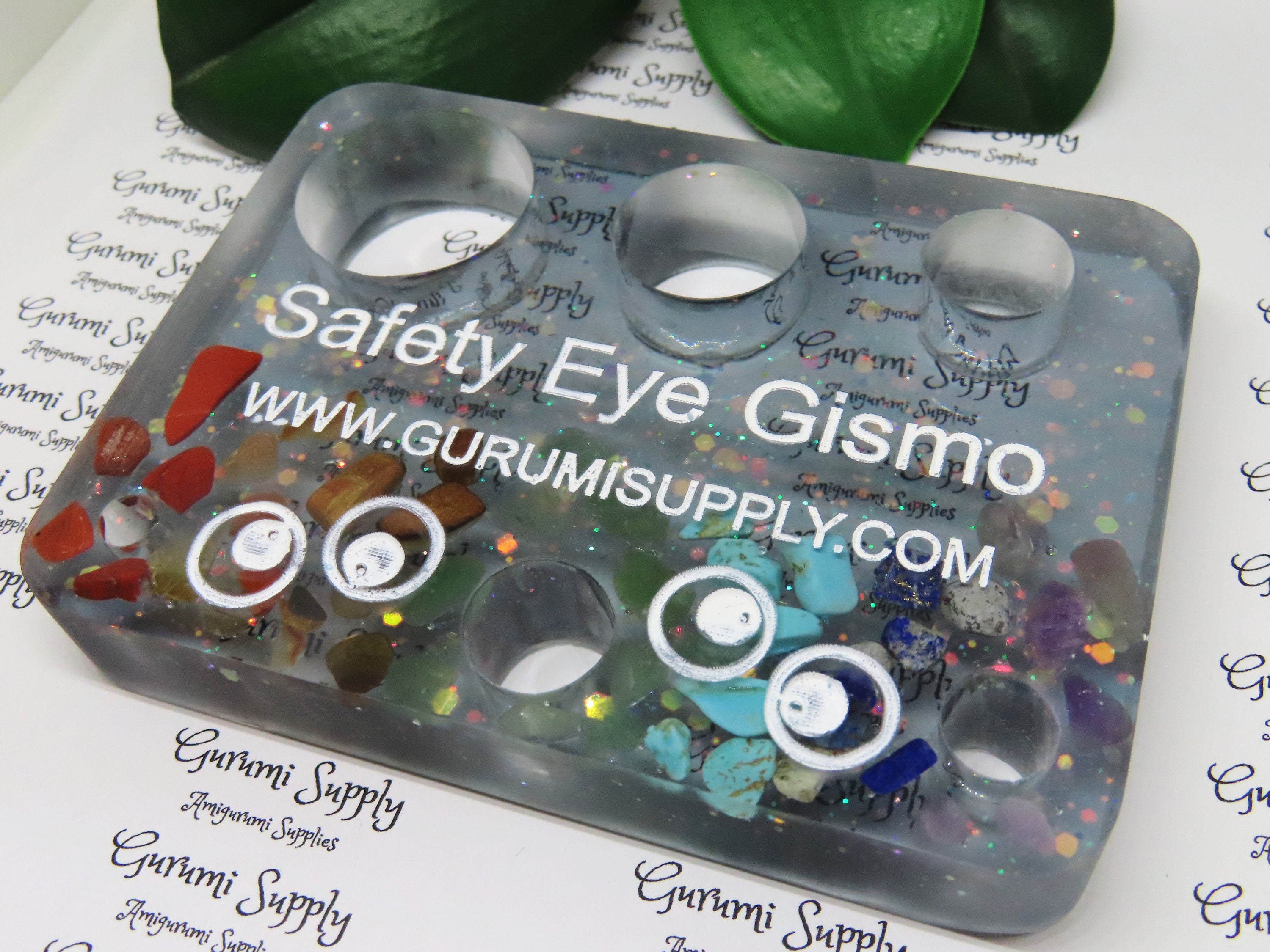 Safety Eye Gismo Neon Yellow Green Glitter Rectangle Safety Eye Tool Safety  Eye Jig Safety Eye Helper Trapezoid 