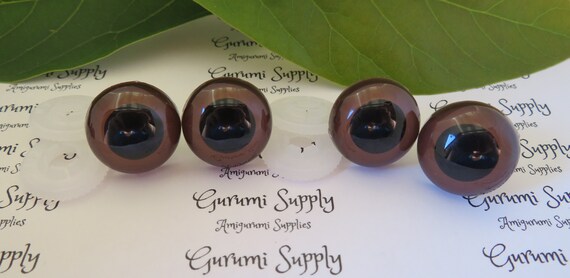 12 Mm Dark Brown Safety Eyes 5 Pairs Amigurumi Eyes Plastic Animal Eyes  Craft Eyes Teddy Bear Eyes Animal Eyes Safety Eyes 