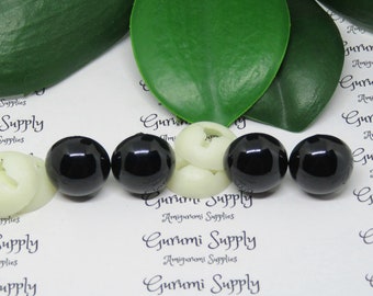 16 mm Solid Black Runde Sicherheitsaugen mit Unterlegscheiben: 2 Paar - Amigurumi / Tiere / Puppe / Spielzeug / Gefüllte Augen / Häkeln / Stricken