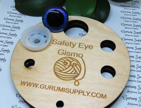 Safety Eye Gismo Gold Glitter Circle Round Safety Eye Tool Safety Eye Jig Safety  Eye Helper Trapezoid Amigurumi Resin 