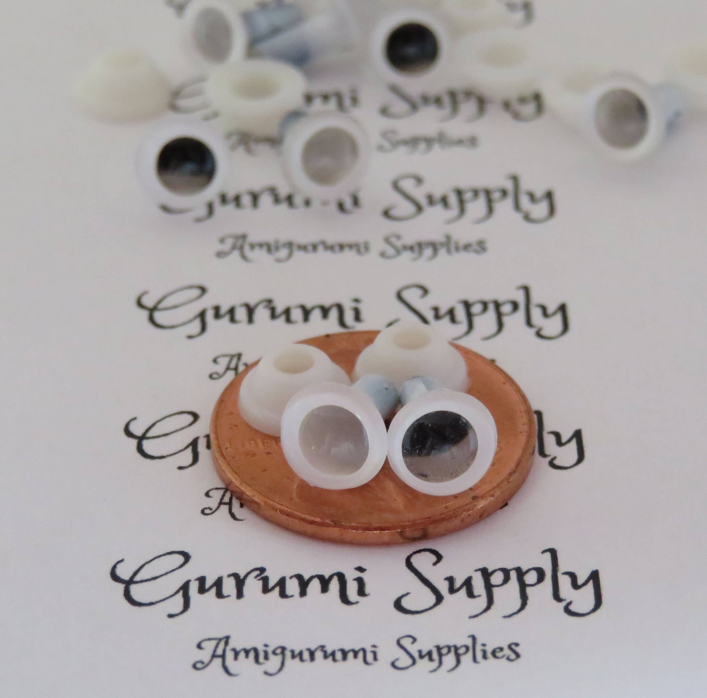 Buy 6mm White Color Round Craft Eyes With Black Pupils With Washers 5 Pairs  / Amigurumi / Dolls / Animals / Crafts / Safety Eyes / Toy / Crochet Online  in India 