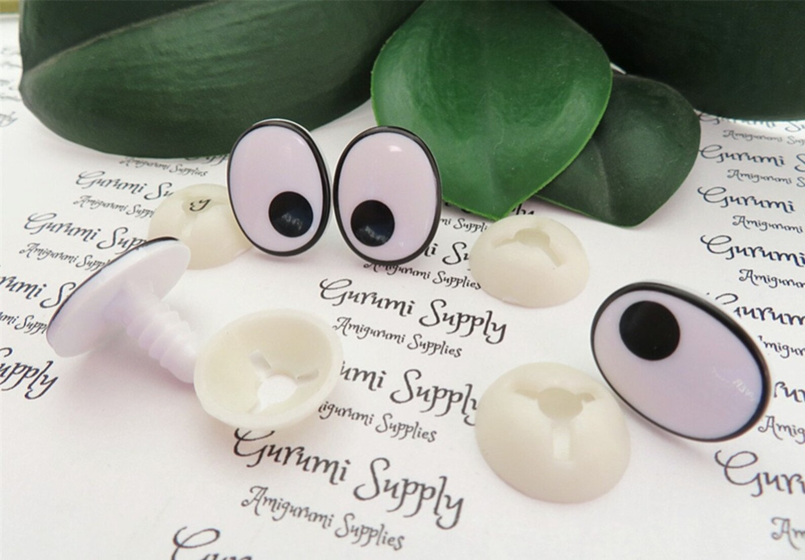16mm X 20mm Toy Safety Eyes Dollmaking Oval Black and White Etsy