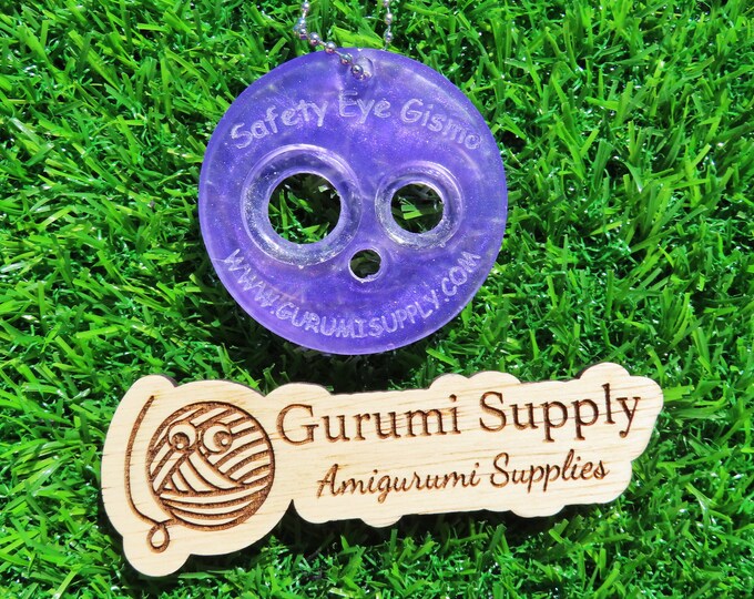 Safety Eye Gismo Pearlized Purple - Petite Size - On-the-Go - Keychain - Safety Eye Tool - Safety Eye Helper - Trapezoid - Amigurumi