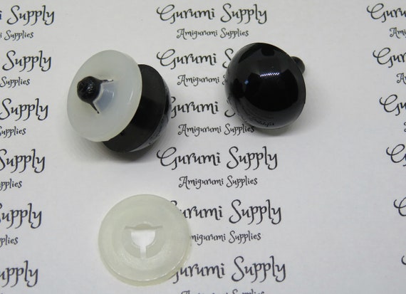 5 PAIA Di Occhi Di Sicurezza NERI Da 24 Mm O 27 Mm O 30 Mm O 34 Mm - Foto 6