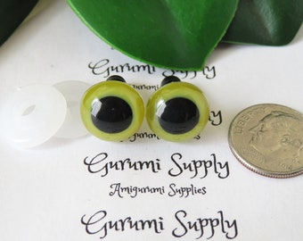 28 PAIR BLACK Plastic Safety Eyes Assorted Sizes 6mm to 13mm for Teddy Bear  Puppet Doll Sewing Crochet Amigurumi PE-28PR 