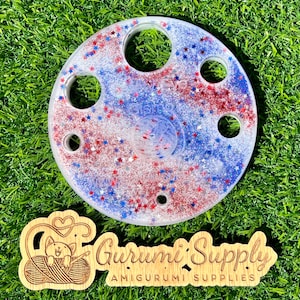 Safety Eye Gismo - Patriotic Stars and Stripes Glitter - Circle - Safety Eye Tool - Safety Eye Jig - Safety Eye - Trapezoid - Amigurum