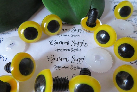 100 Occhi Di Sicurezza Per Amigurumi Da 12 Mm – Occhi Neri Con Rondella Per Pupazzi, Bambole, Orsacchiotti E Peluche Fai-da-te