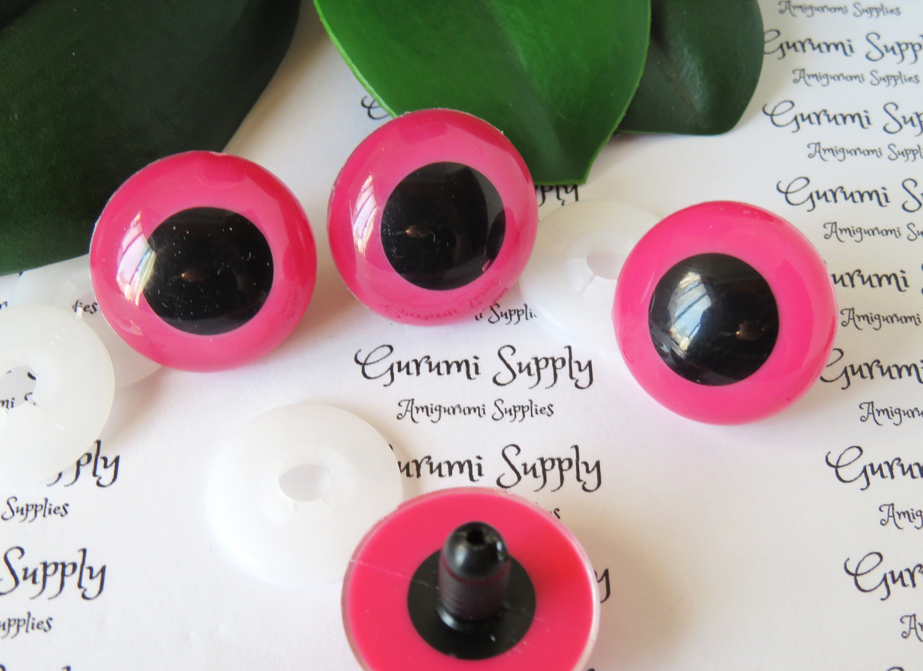16mm x 20mm Toy Safety Eyes Dollmaking Oval Black and White Eyes with  Washers: 2 Pairs - Character / Comic / Amigurumi / Animal / Toy Craft