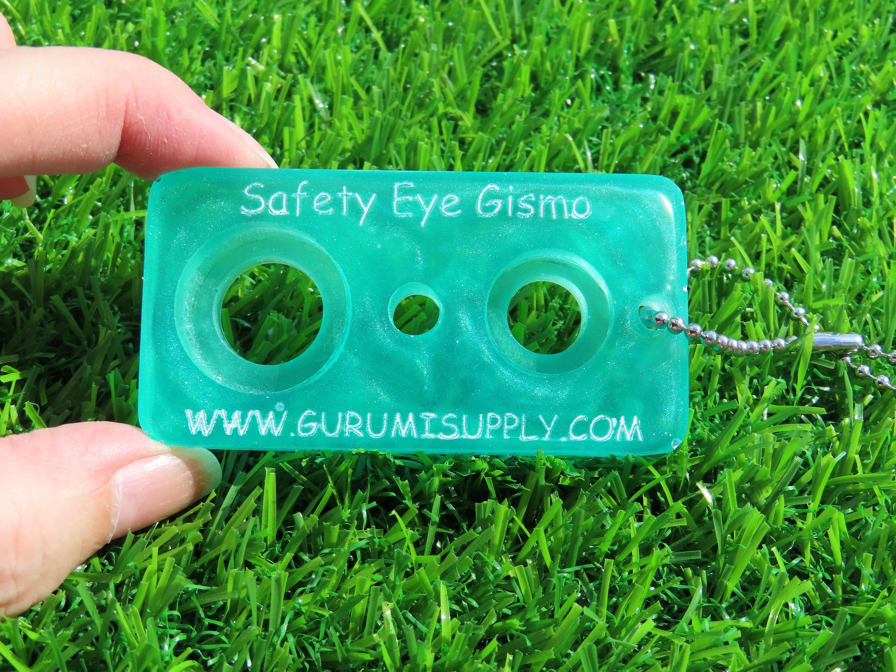 Safety Eye Gismo Pearlized Teal - Keychain - Safety Eye Tool - Safety ...