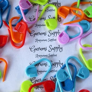 Plastic Safety Pin Markers 20 count Stitch Marker Counter Knitting Crochet Weaving Crafting Tools image 1