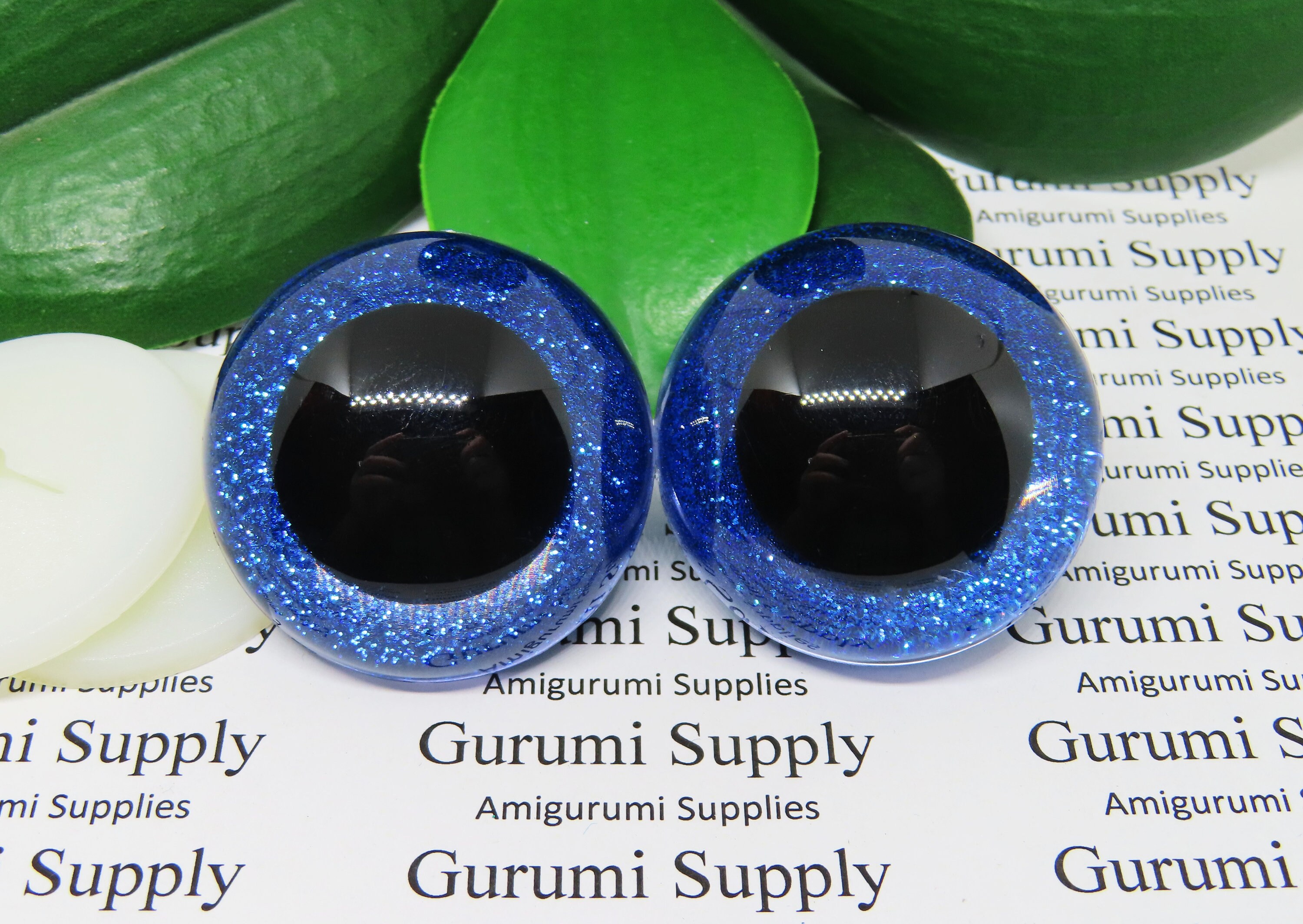 Plastic Safety Eyes - 30mm Blue - 4 Pairs