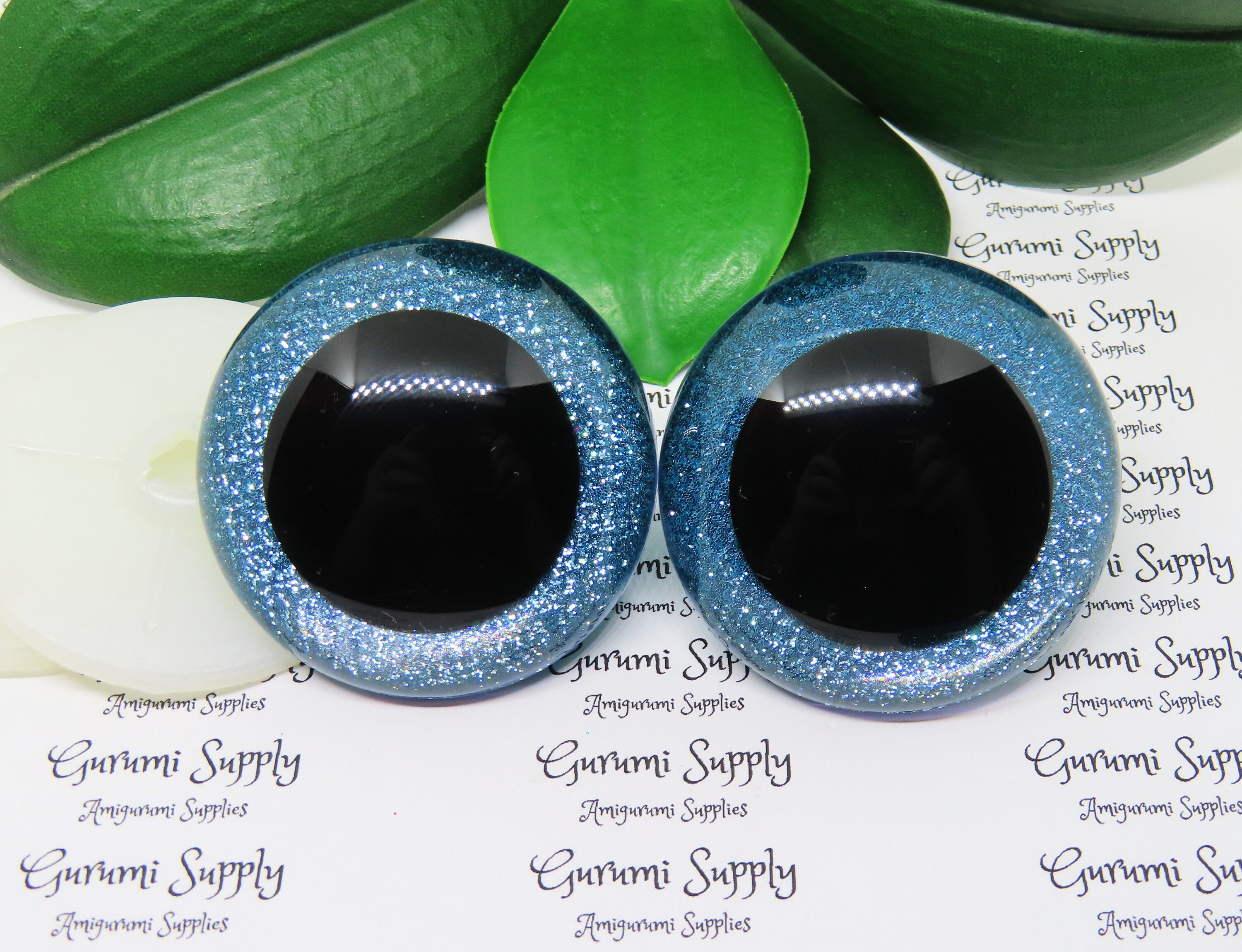 23mm Blue Textured Iris Safety Eyes – Round Eye with Washer - 1 Pair –  Amigurumi/Dolls Making/Owl Eyes/Crochet Creations/Supplies/Knit/Toys