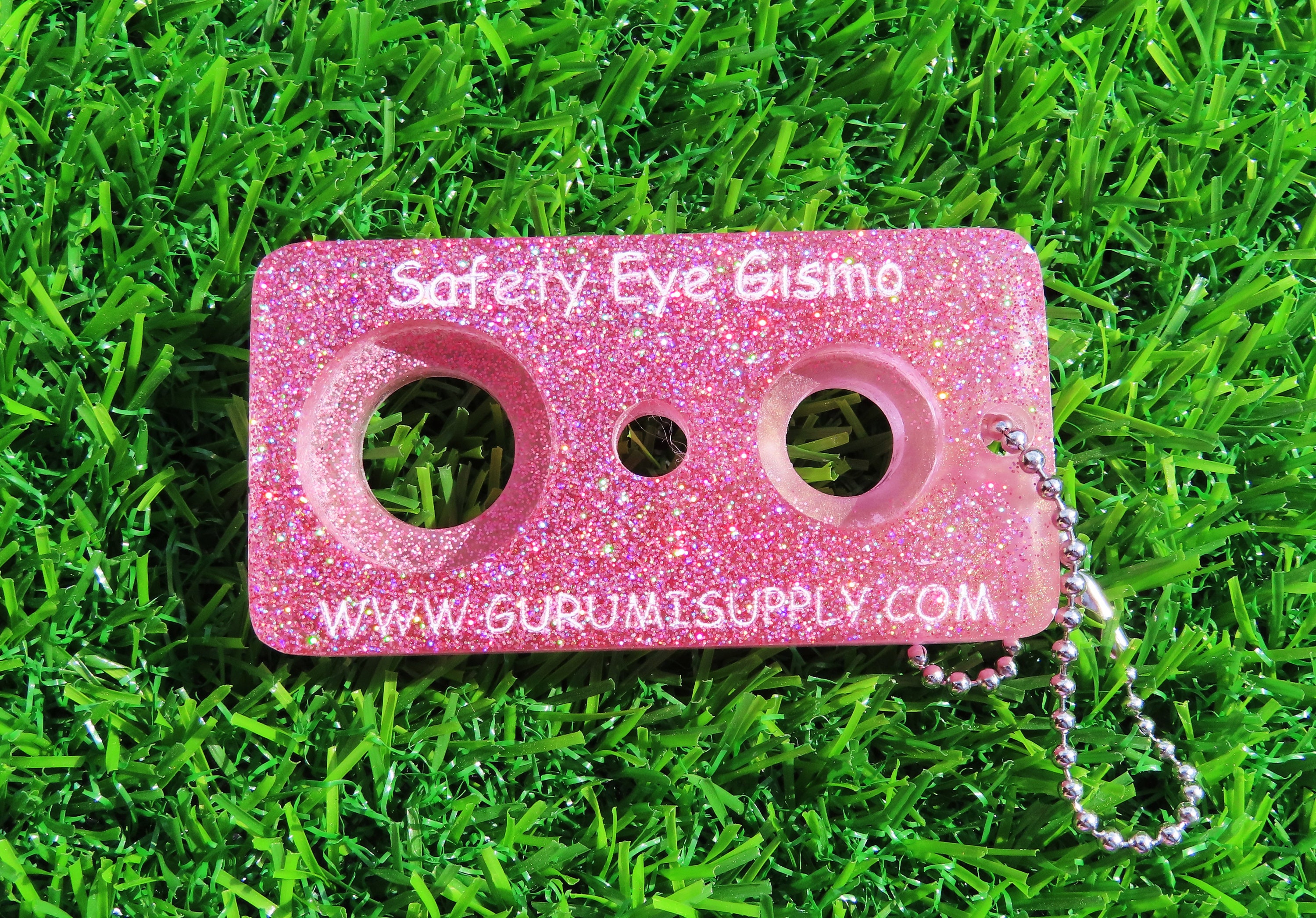 Safety Eye Gismo Blushing Gold Glitter Keychain Safety Eye Tool Safety Eye Jig Safety