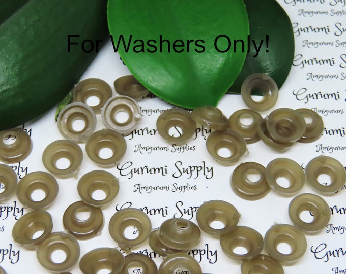 Soft Washers - Medium - 30 Count - Safety Eyes - Amigurumi - Animal Eyes - Craft Supplies - Replacement Washers - Crochet - Knit - Felting