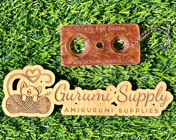 Safety Eye Gismo - Copper Red - Keychain - Rectangle - Safety Eye Tool - Safety Eye Jig - Safety Eye - Amigurumi - Travel - On-the-Go