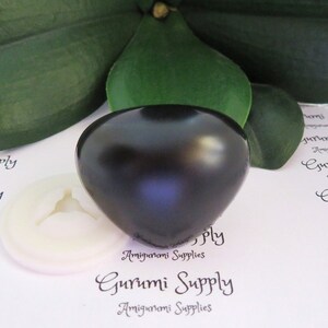 30.5x37mm Solid Matte Black Safety Noses with Washers - 1ct / Amigurumi / Animal / Doll / Craft / Stuffed Creations / Crochet / Knit / Bear