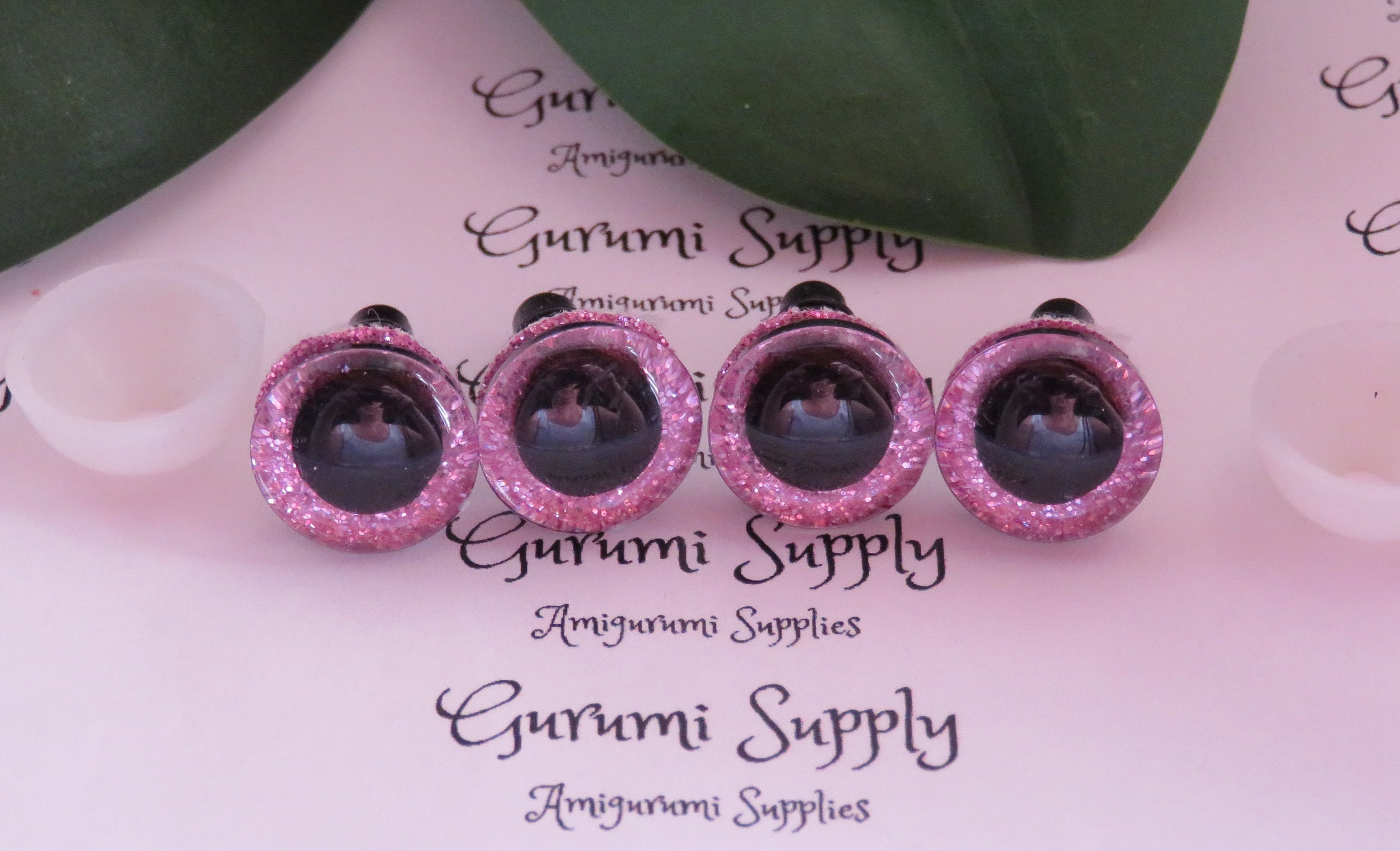 Pink Metallic Safety Eyes 12mm - Amigurumi Dollmaking Safety Eyes With  Plastic Backs For Teddy Bear Animal - Yahoo Shopping