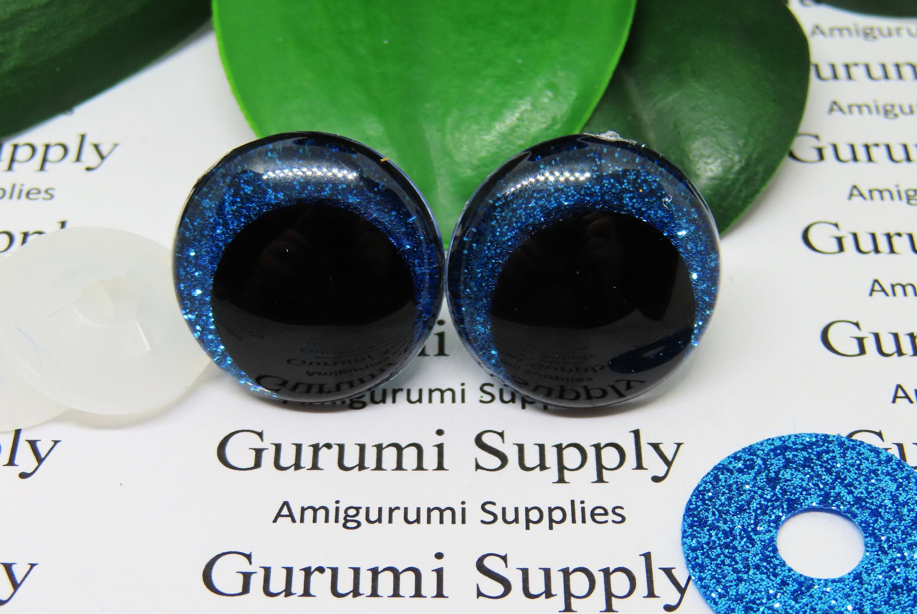 8x12mm Solid Black Oval Safety Eyes/noses With Washers: 2 Pair