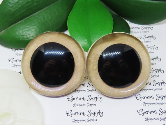 10-50MM Black Plastic Oval Safety Eyes for White Bear Doll Animal