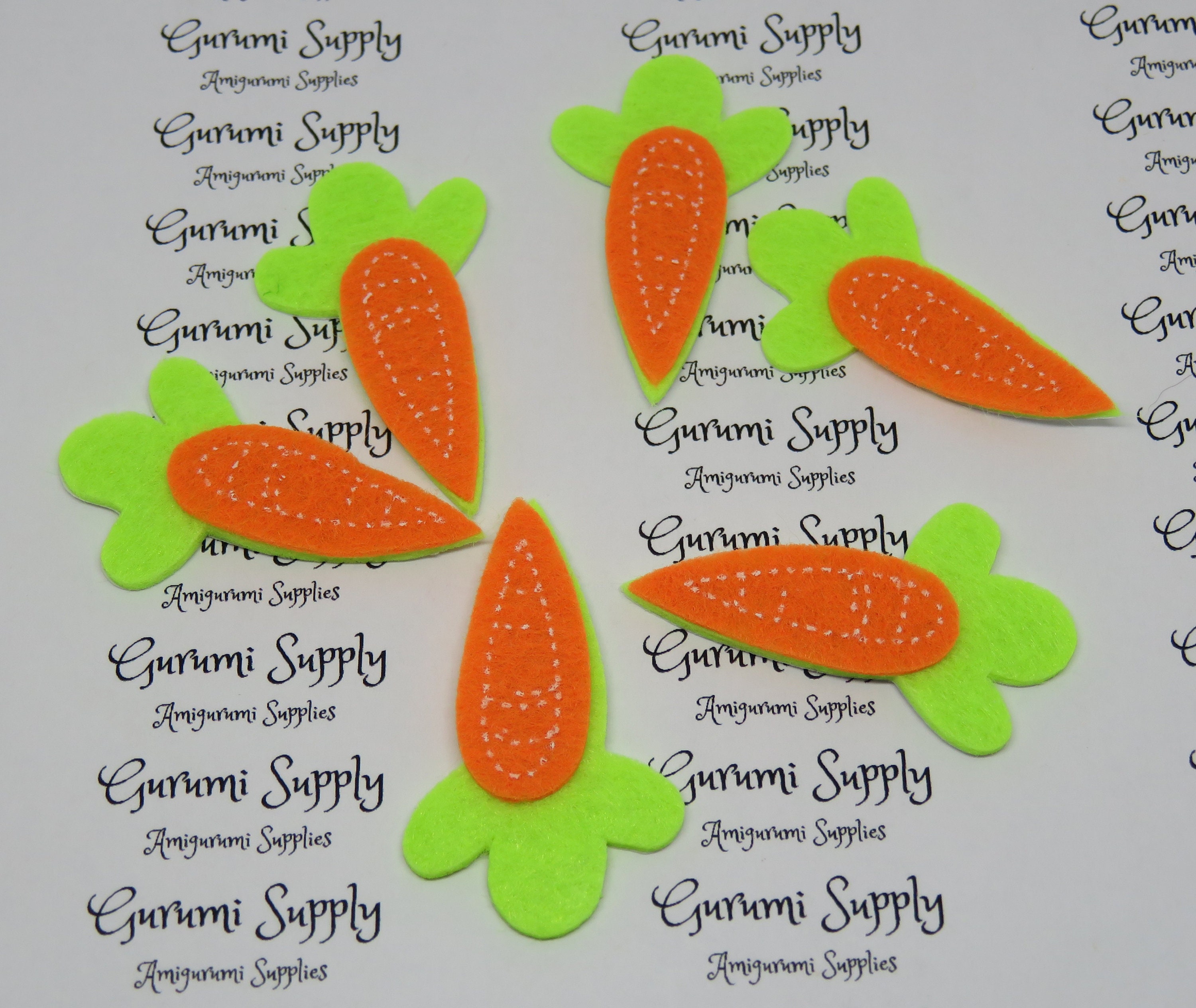 Bunny Pack Felt Accessories White/Pink with Black 12 pieces