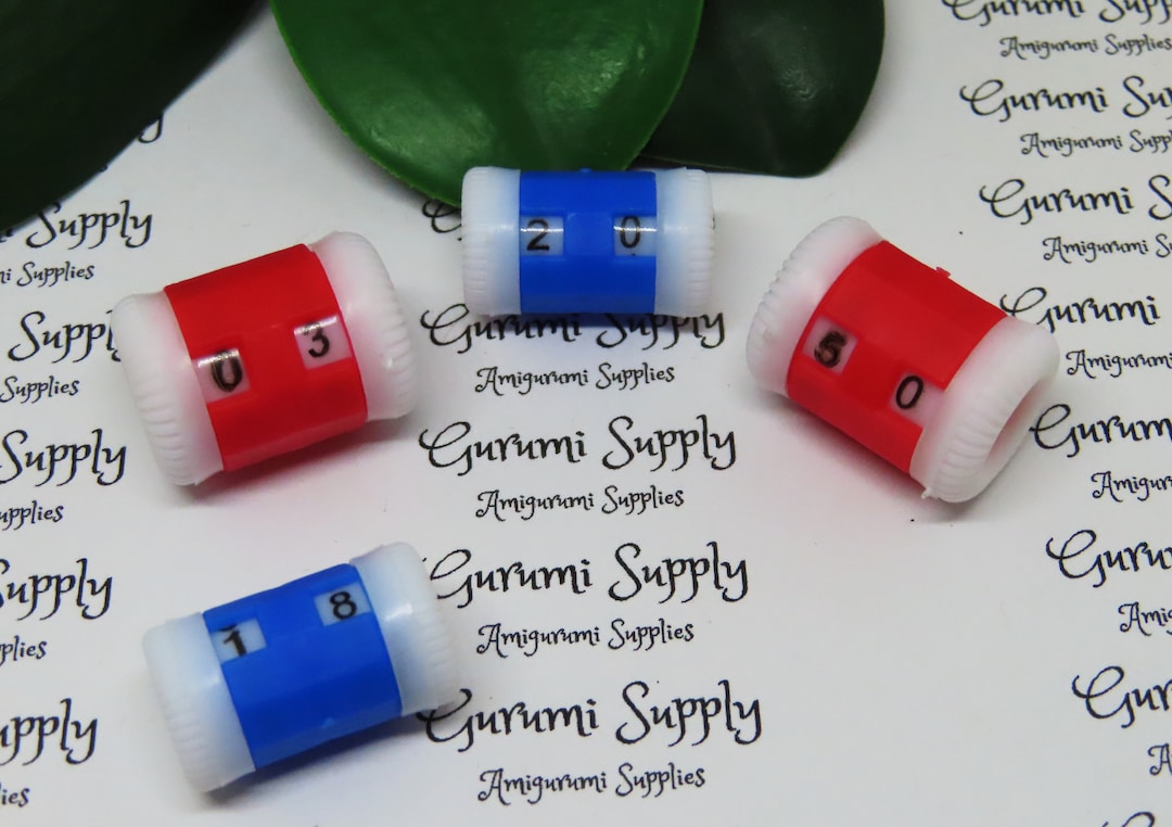 Manual Counter Crochet or Knit Row Counter Round Counter 2 Pieces