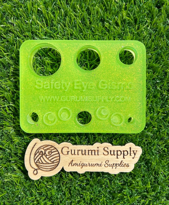 Safety Eye Gismo Neon Yellow Green Glitter Rectangle Safety Eye Tool Safety  Eye Jig Safety Eye Helper Trapezoid 