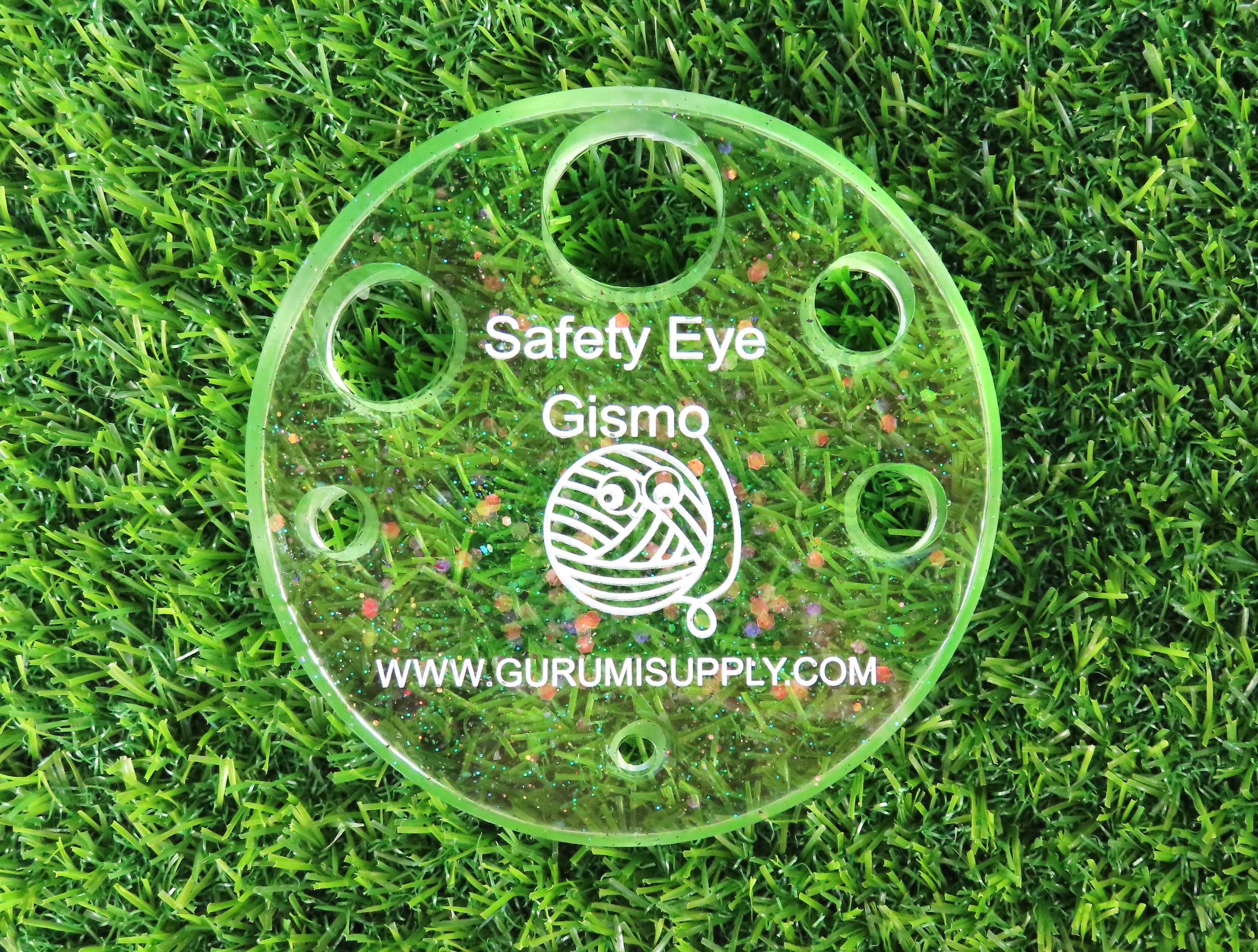 Safety Eye Gismo Gold Glitter Circle Round Safety Eye Tool Safety Eye Jig Safety  Eye Helper Trapezoid Amigurumi Resin 