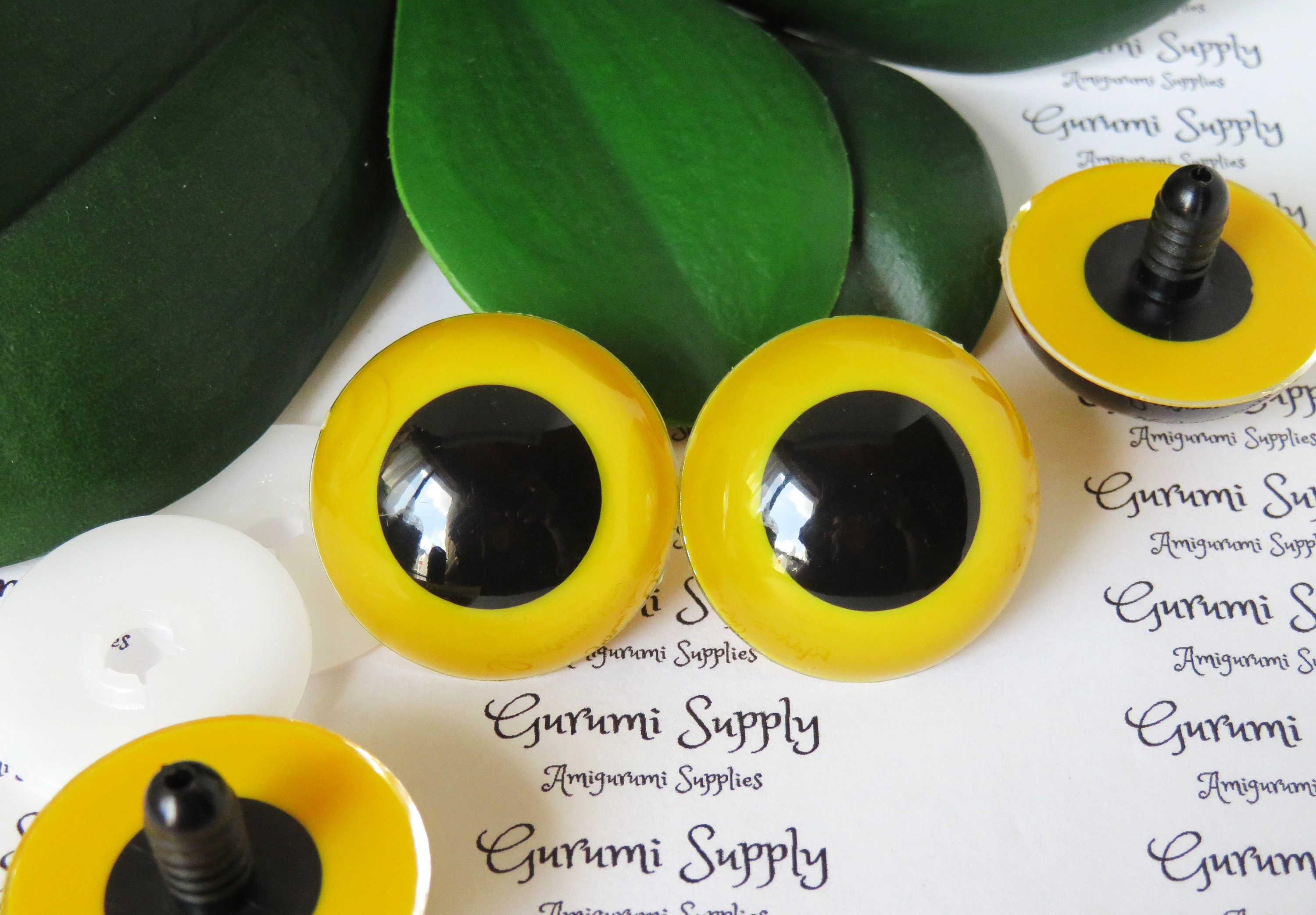 15x20mm Solid Matte Black Safety Noses With Washers 4 Ct / Amigurumi /  Animal / Doll / Craft / Stuffed Creations / Crochet / Knit / Bear 