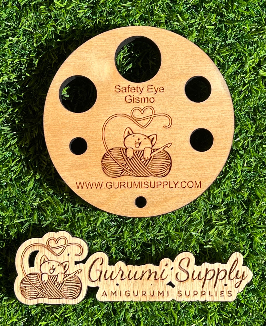 Safety Eye Gismo Circle Safety Eye Tool Safety Eye Jig Safety Eye Helper Wood Trapezoid Eye