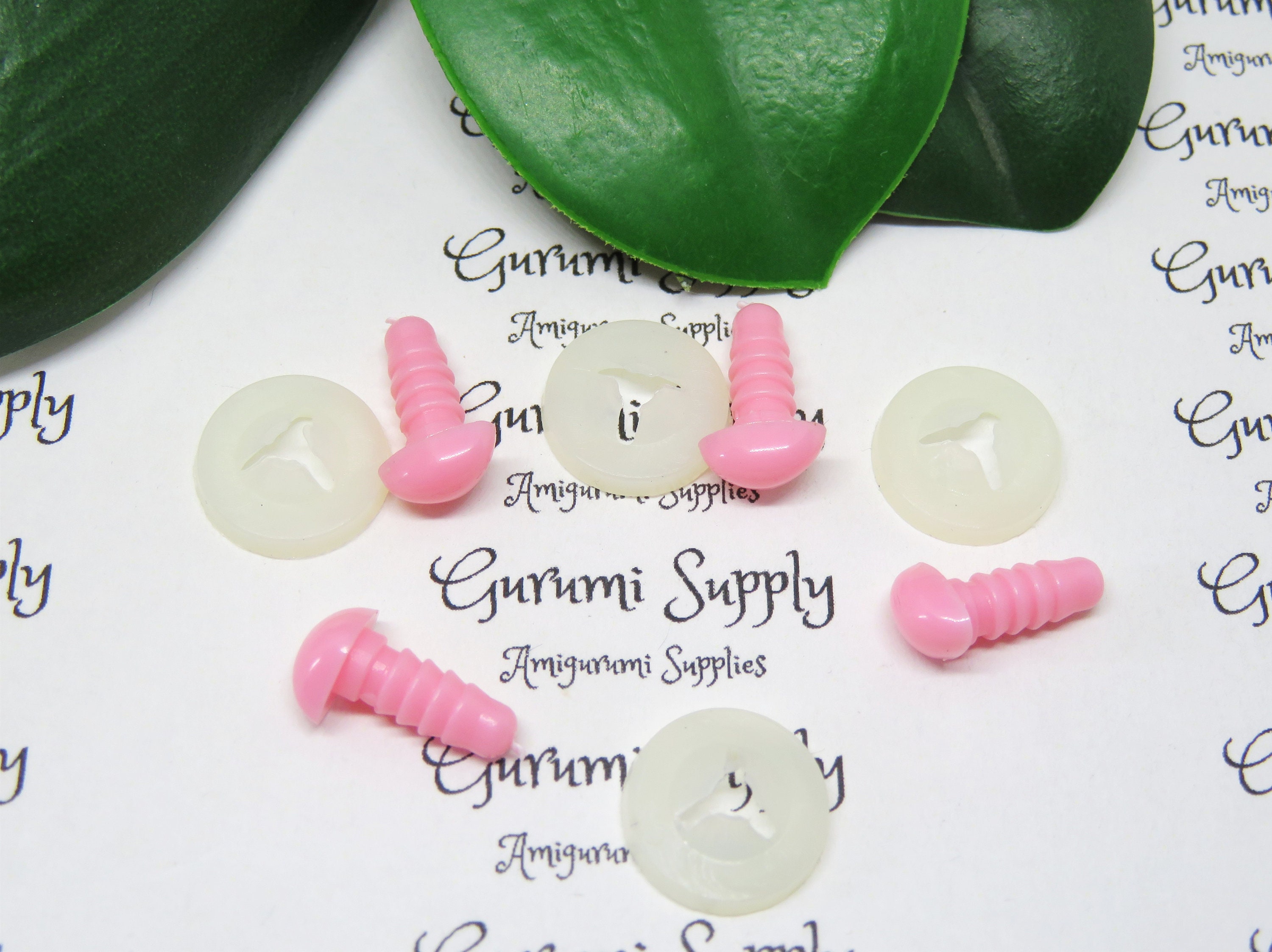 8mm Solid Pink Safety Noses With Washers 4 Ct Sense of - Etsy 8mm Solid Pink Safety Noses With Washers 4 Ct Sense of - Etsy
