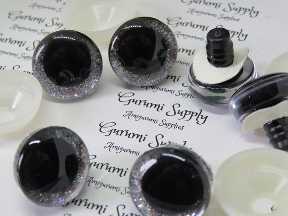 Limited Quantity! 20mm White Round Googly Safety Eyes with Washers