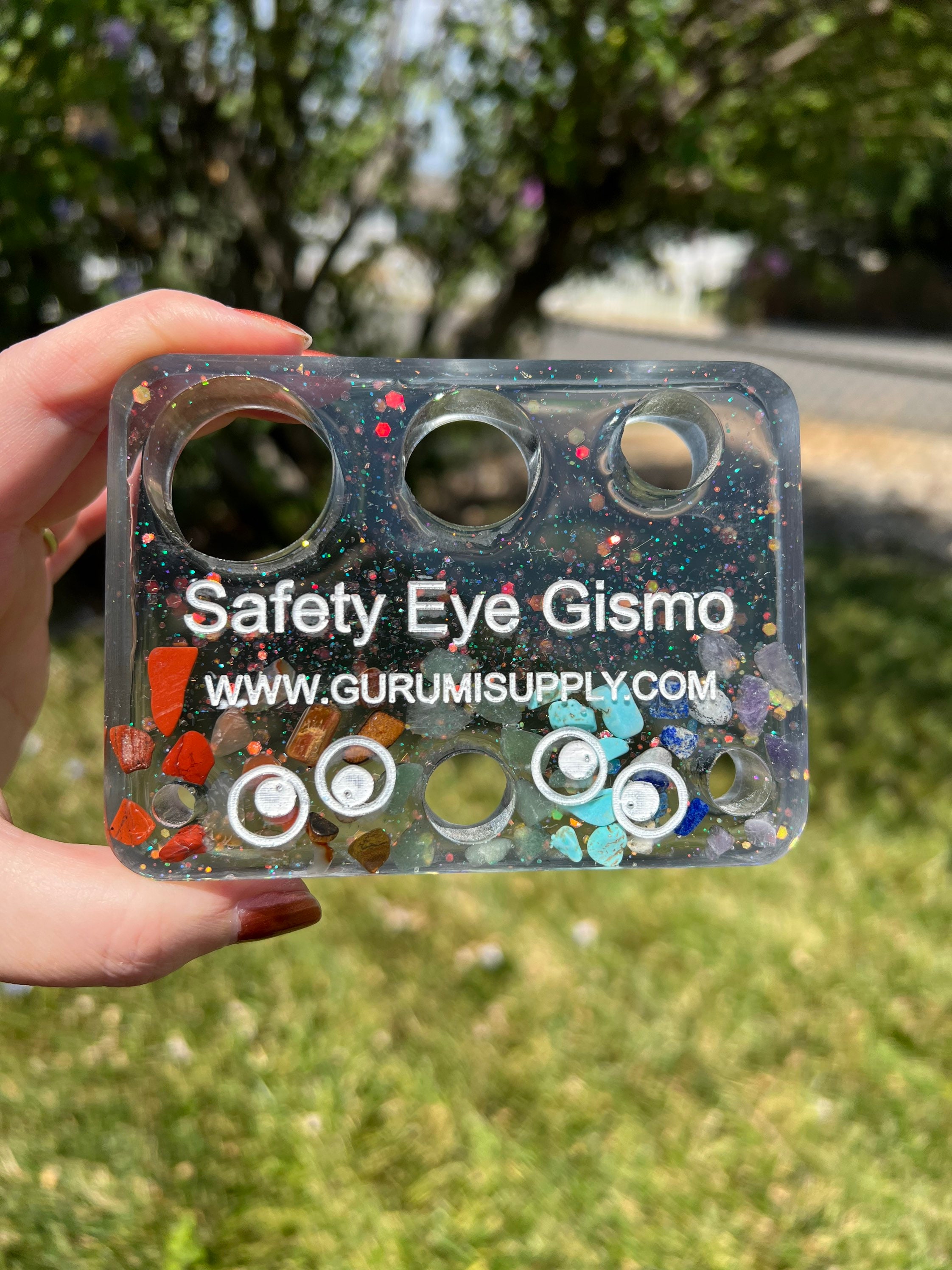 Safety Eye Gismo Chakra Stones- Rectangle - Safety Eye Tool - Safety Eye  Block - Safety Eye Jig - Safety Eye Helper - Trapezoid - Amigurumi