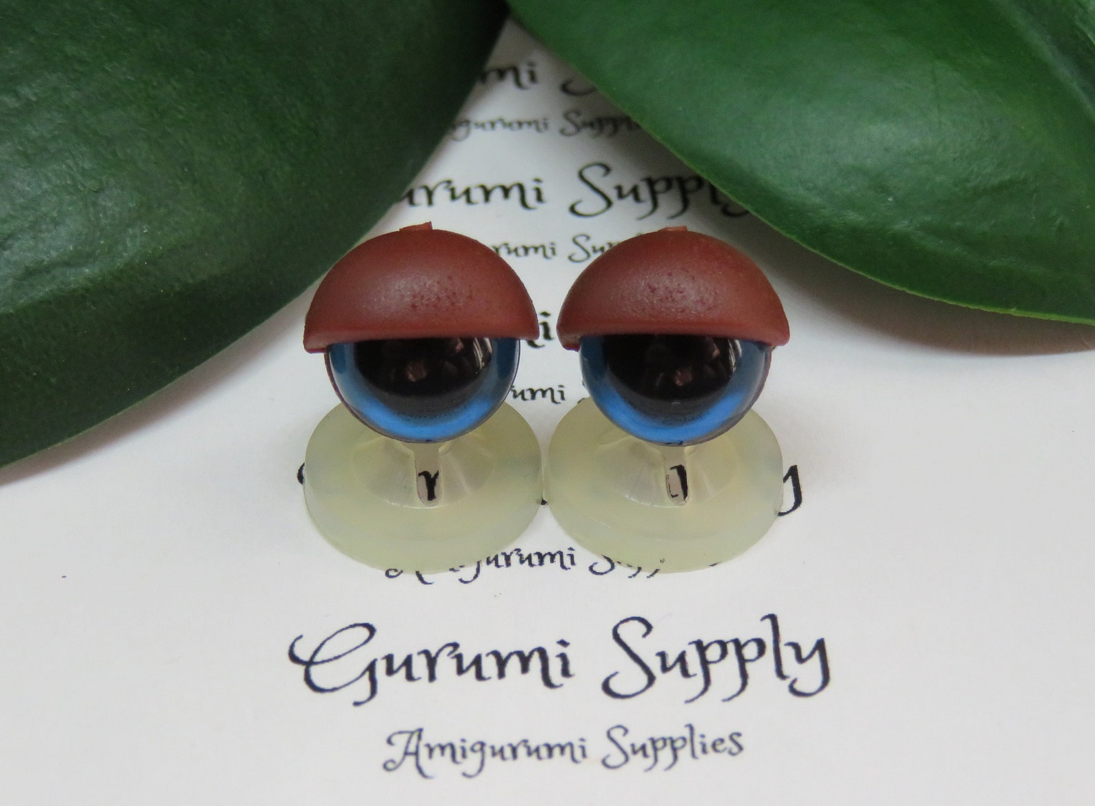 10mm Safety Eye Eyelids in Red Brown 3 Pairs Amigurumi/ Etsy
