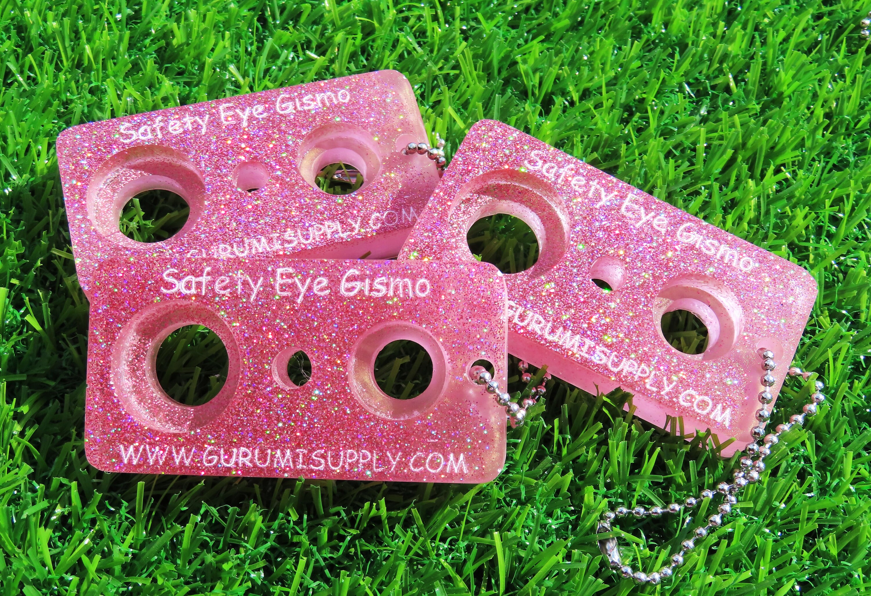 Safety Eye Gismo Blushing Gold Glitter Keychain Safety Eye Tool Safety Eye Jig Safety