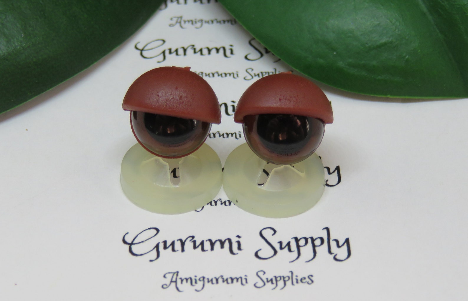 10mm Safety Eye Eyelids in Red Brown 3 Pairs Amigurumi/ Etsy