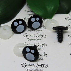 18 mm Kawaii Stil Runde Sicherheitsaugen und Unterlegscheiben: 2 Paar - Puppen / Amigurumi / Tiere / ausgestopfte Kreationen / Häkeln / Stricken / Bastelbedarf