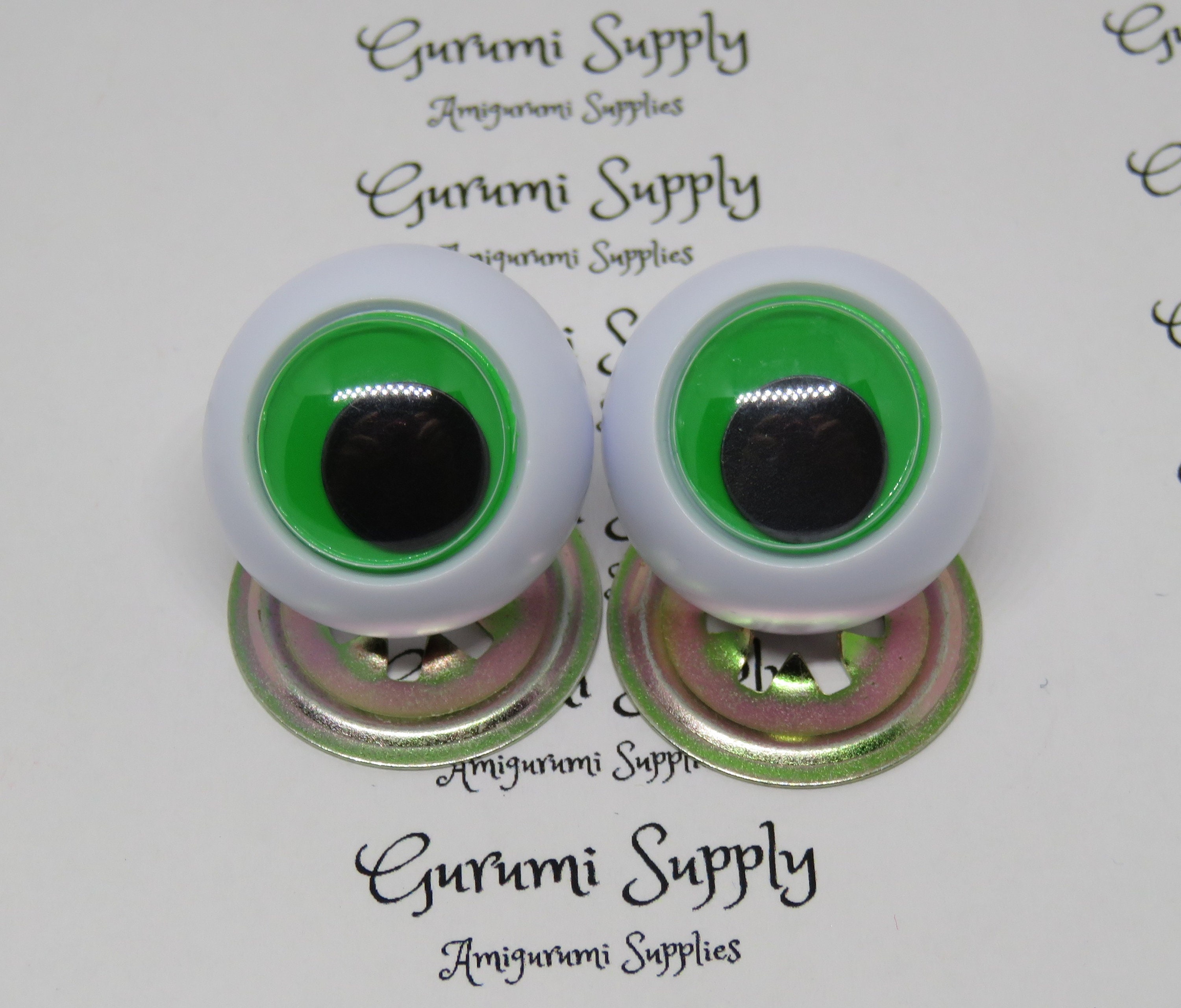 14mm Kawaii Style Round Safety Eyes and Washers: 2 Pairs Doll