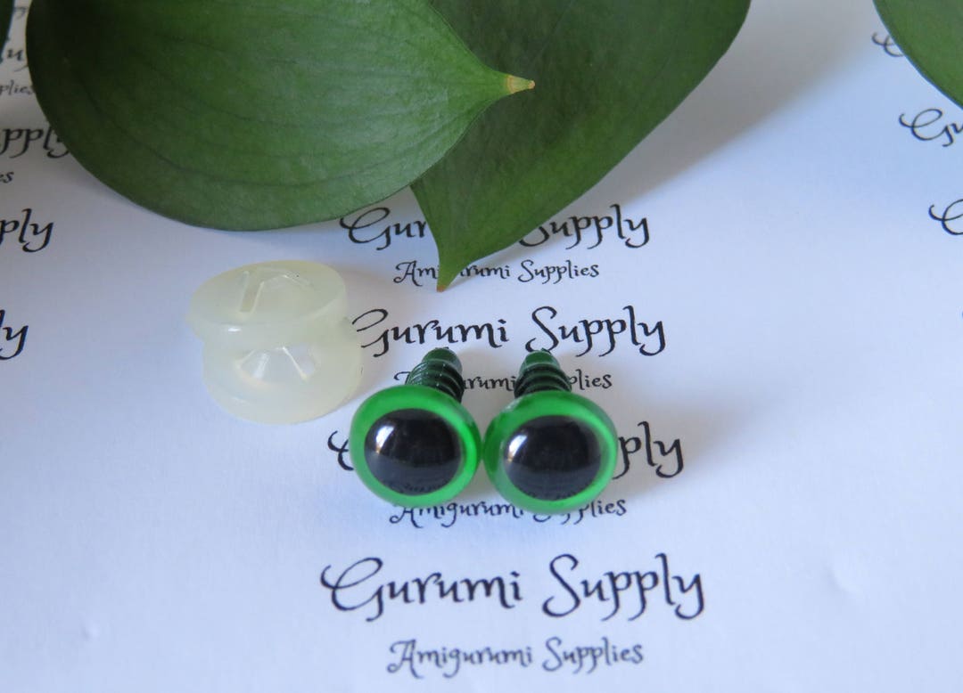 Buy 10mm Green Iris With Black Pupil Round Safety Eyes and Online in India  