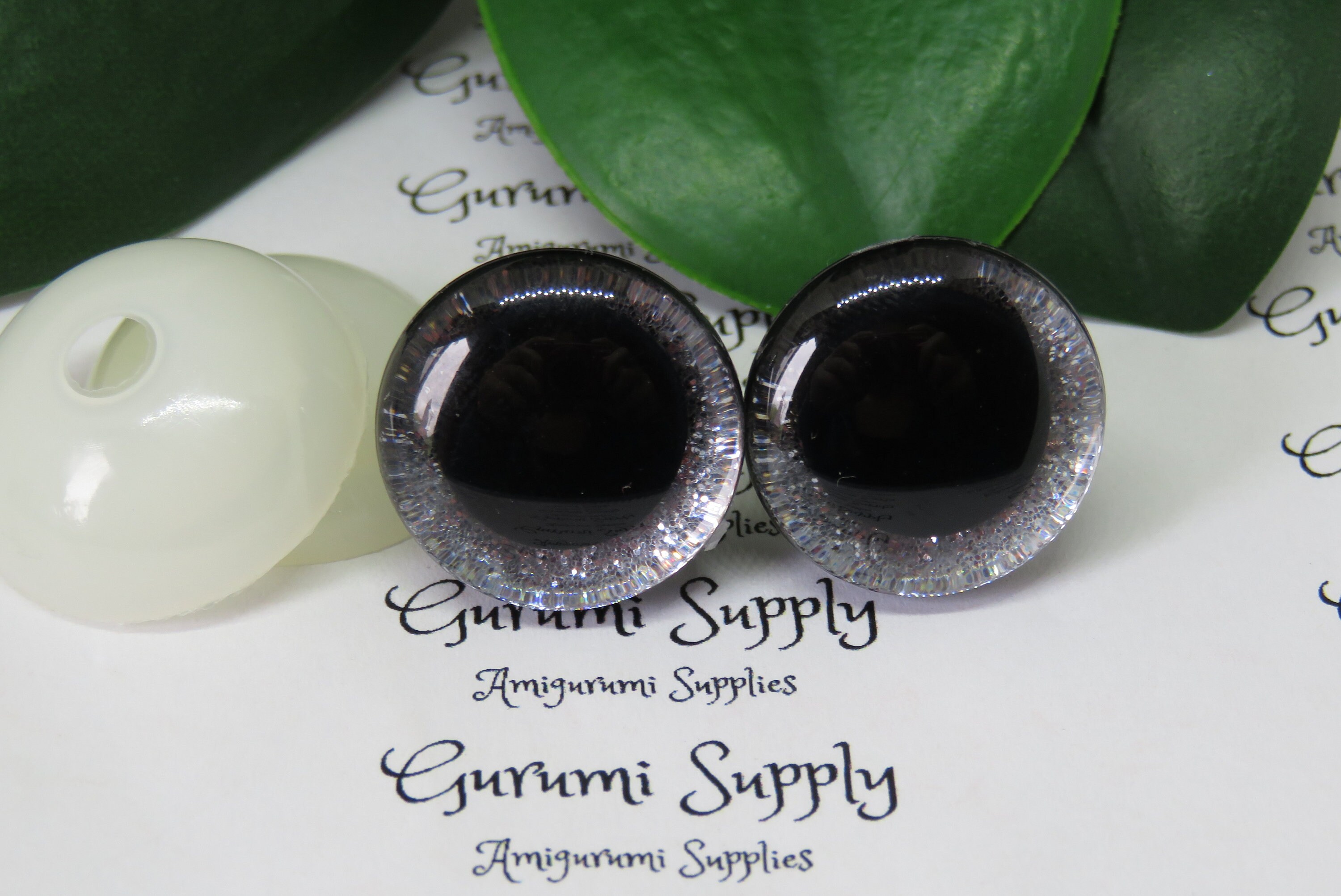 28 PAIR BLACK Plastic Safety Eyes Assorted Sizes 6mm to 13mm for
