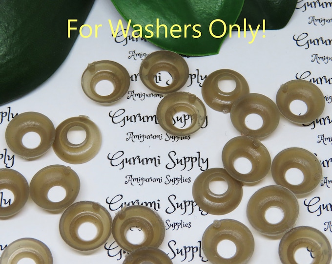 Soft Washers - Large - 20 Count - Safety Eyes - Amigurumi - Animal Eyes - Craft Supplies - Replacement Washers - Crochet - Knit - Felting