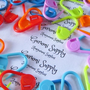 Plastic Safety Pin Markers 20 count Stitch Marker Counter Knitting Crochet Weaving Crafting Tools image 2