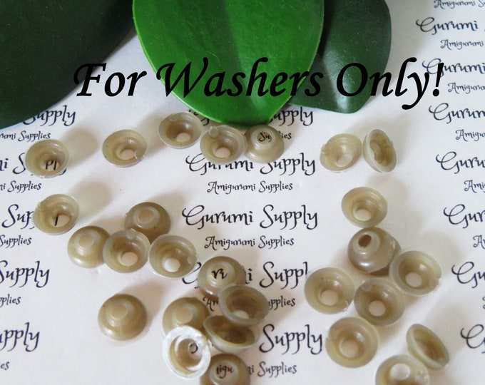 Soft Washers - Small - 50 Count - Safety Eyes - Amigurumi - Animal Eyes - Craft Supplies - Replacement Washers - Crochet - Knit - Felting