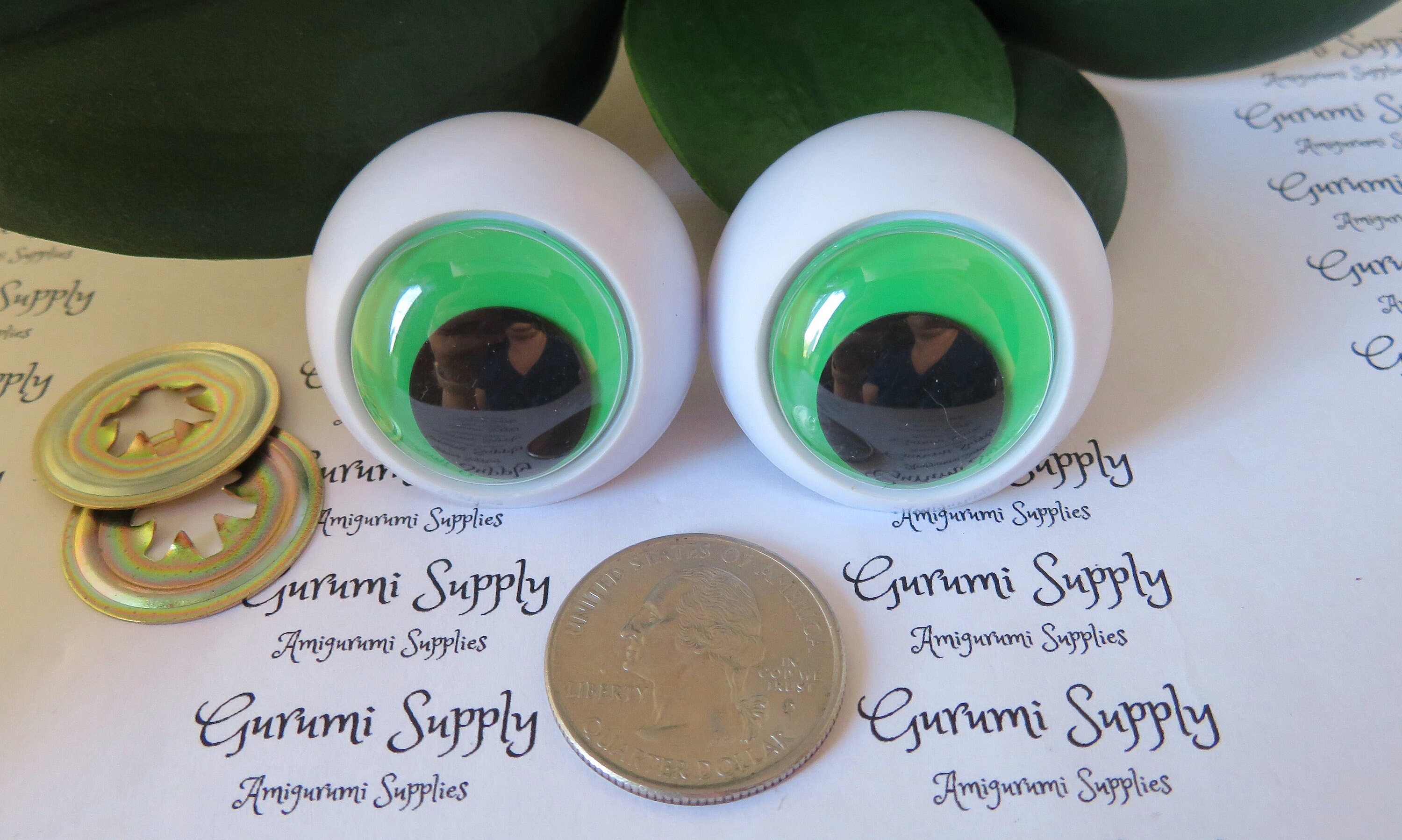 36mm Plastic Craft Eyes 2 Frog Eyes with Googly Etsy