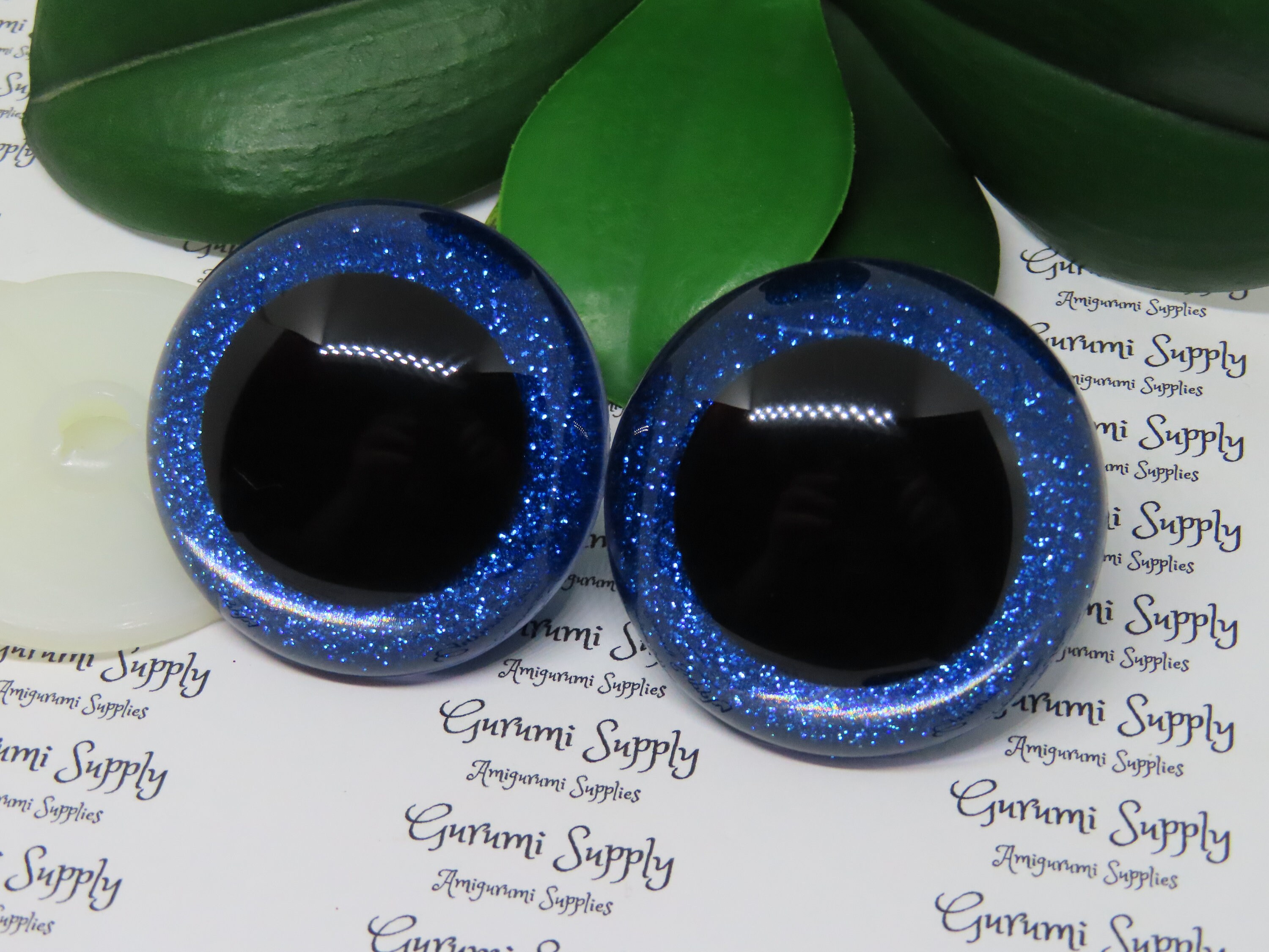 15 PAIR Safety Eyes 30mm or 34mm IRIDESCENT Color Hand Painted With Washers  Puppets, Dolls, Teddy Bears, Plush Animals, Crochet, Sew IPE-1 