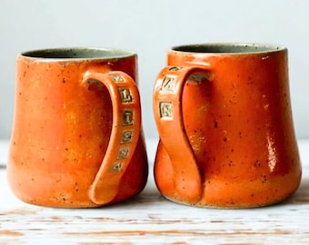 Lot De 2 Tasses à Café En Céramique Faites Main : Cadeau